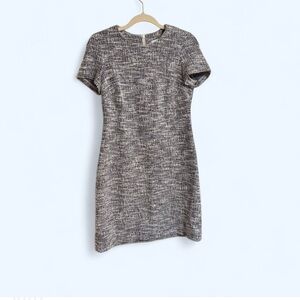 Calvin Klein Black and White Tweed Dress